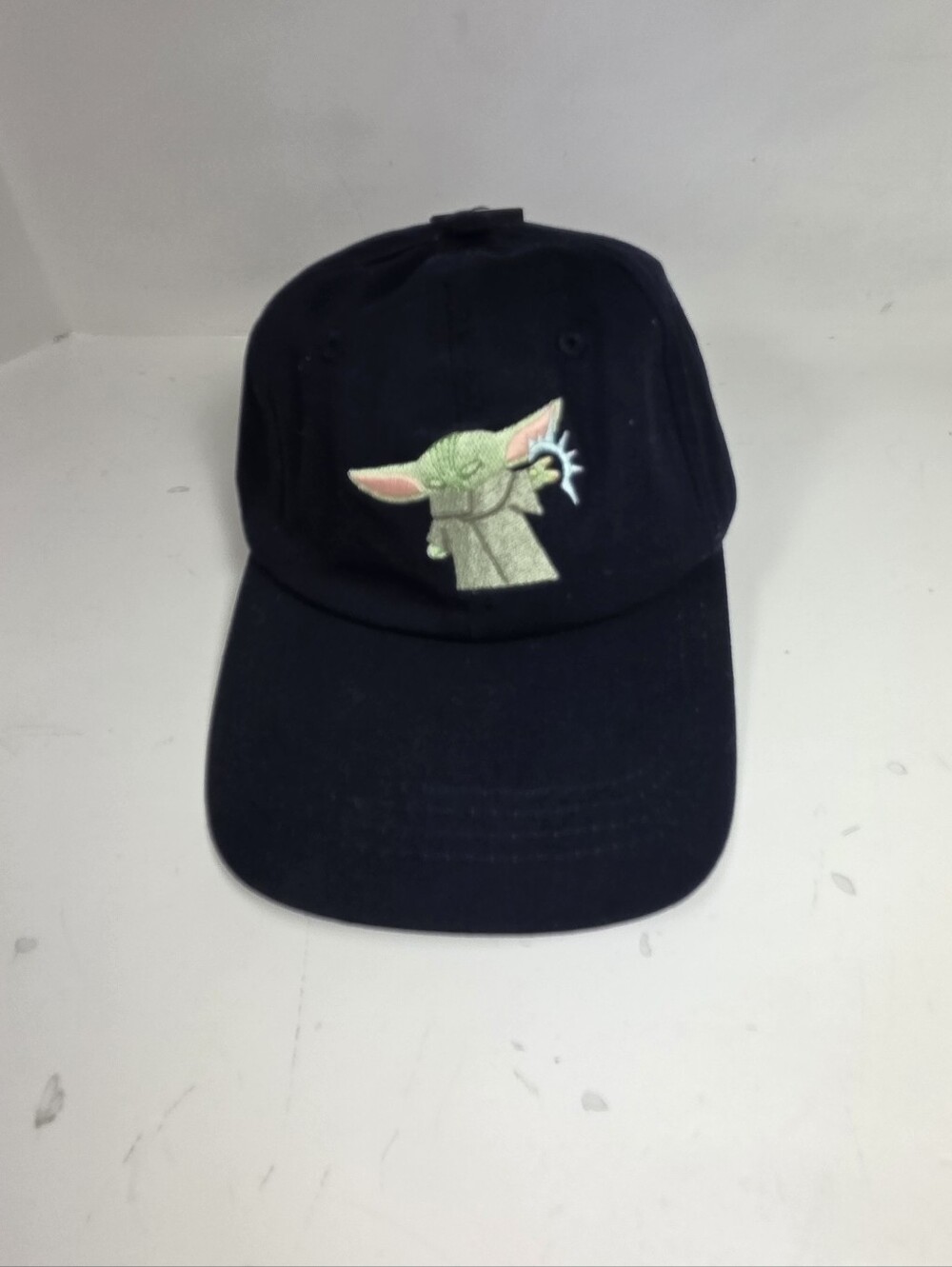 Disney Black Baseball Cap with Baby Yoda Embroidery
